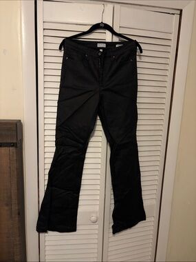 sofia by sofia vergara Black faux leather Bootcut Pants